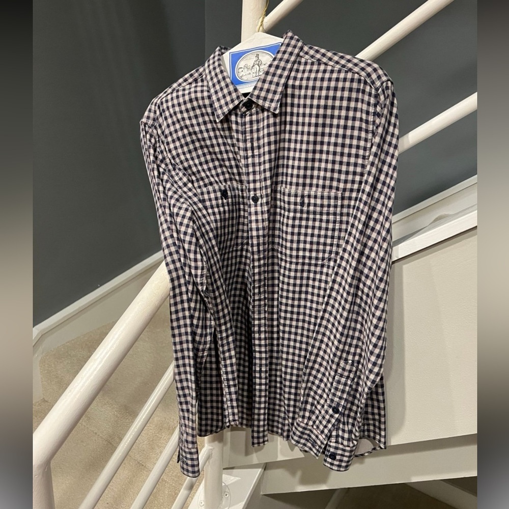 J.Crew Men’s Tailored Fit Plaid Flannel Shirt – Size L